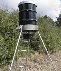 Hunt Sports Ultra M Complete Deer Wildlife Feeder Ladder Tripod
