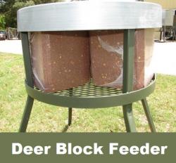 Deer Feeding Supplemental Triple Choice Block Feeder Huntsports
