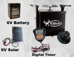 Complete Feeder Kit Six 6 Volt Digital Deer Feeder Kit